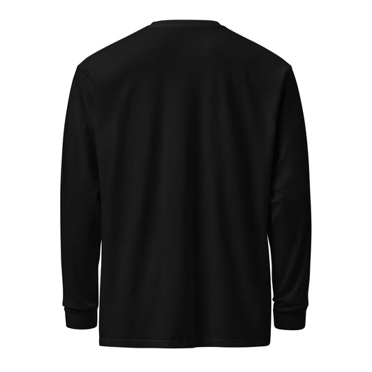 Jasper GA long sleeve shirt in Black with white ink, North GA Local