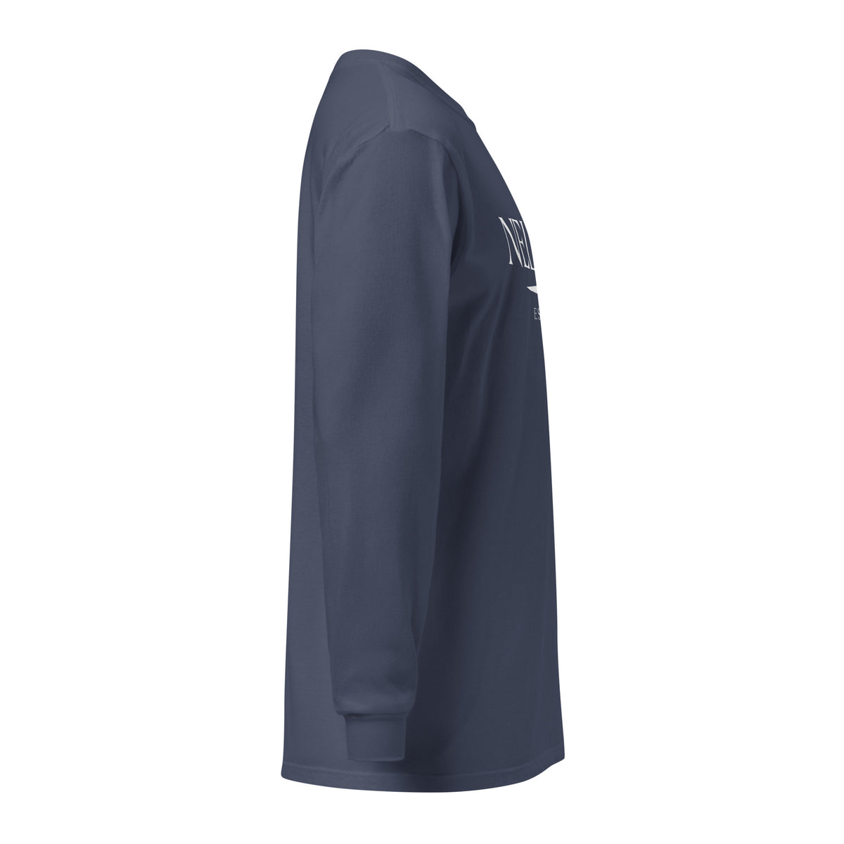 Nelson GA long sleeve shirt in Navy with white ink, North GA Local