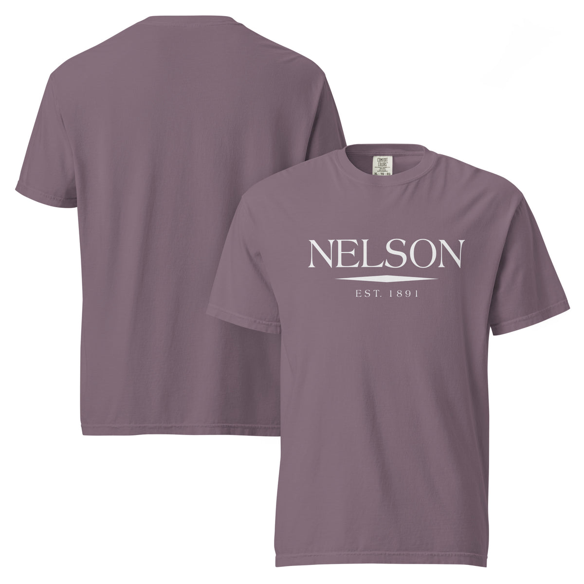 Nelson GA t-shirt in Wine with white ink, North GA Local
