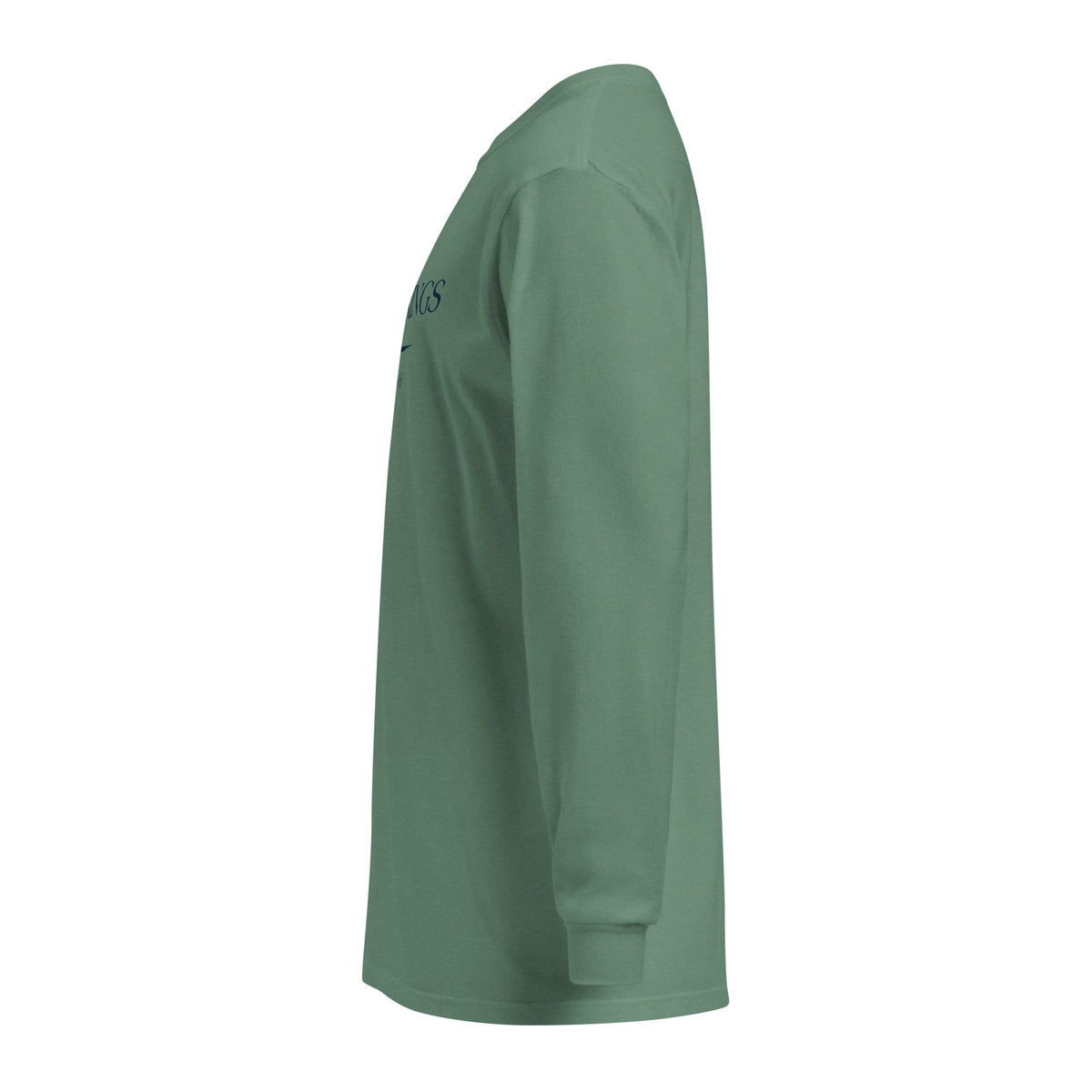 Holly Springs GA long sleeve shirt in Light Green with navy ink, North GA Local