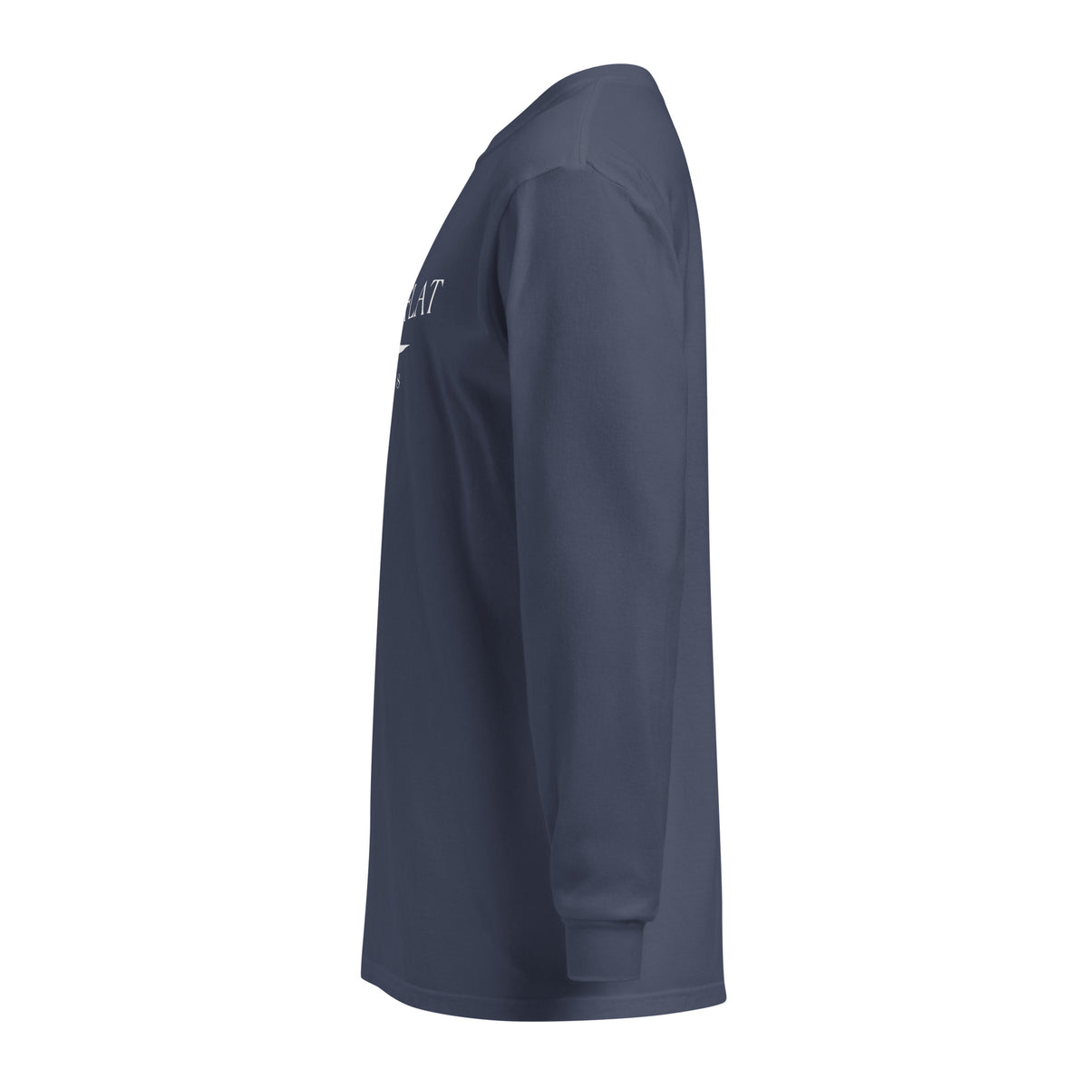 Hickory Flat GA long sleeve shirt in Navy with white ink, North GA Local