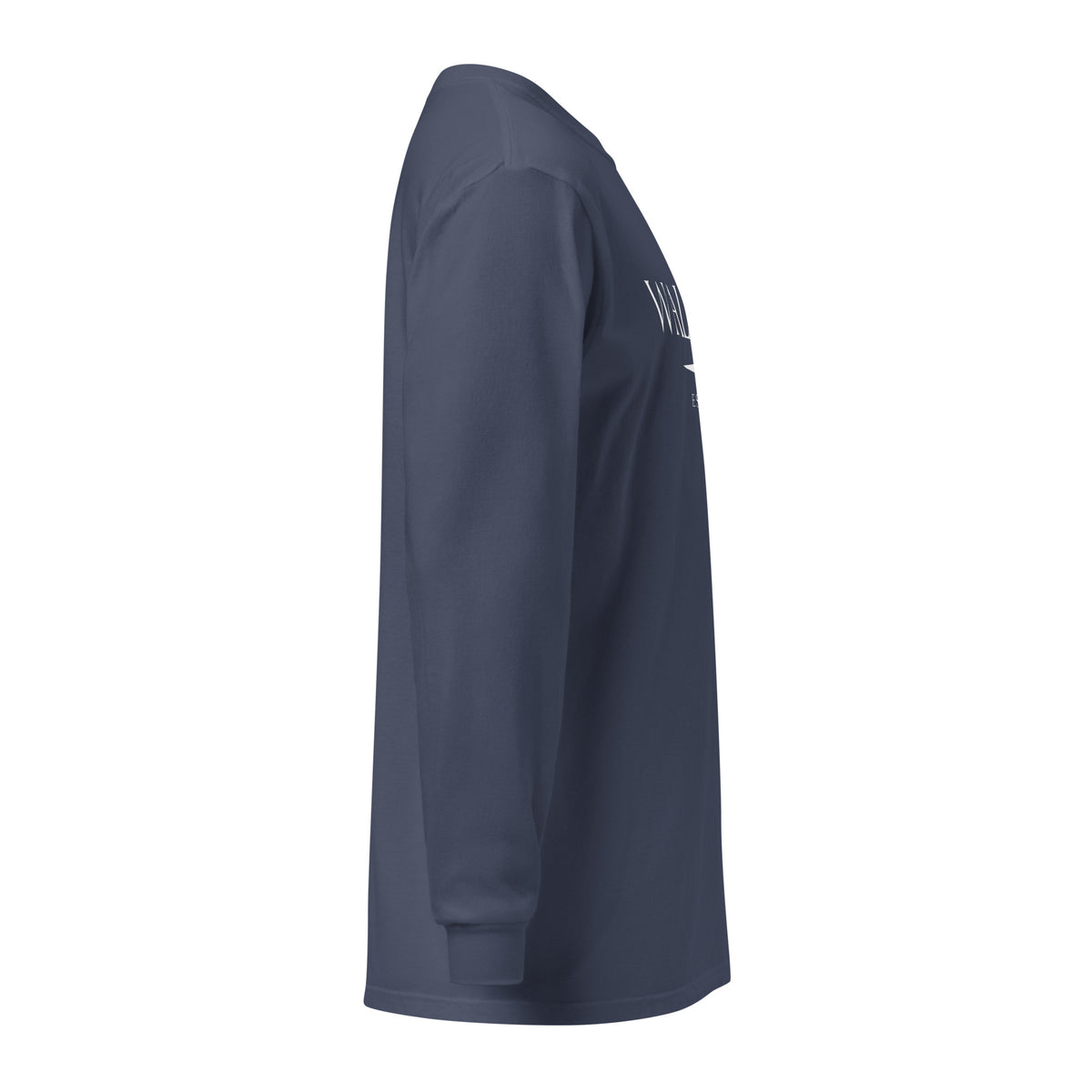 Waleska GA long sleeve shirt in Navy with white ink, North GA Local