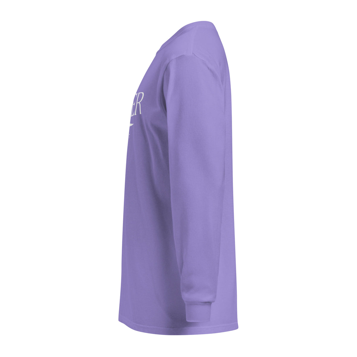Jasper GA long sleeve shirt in Violet with white ink, North GA Local