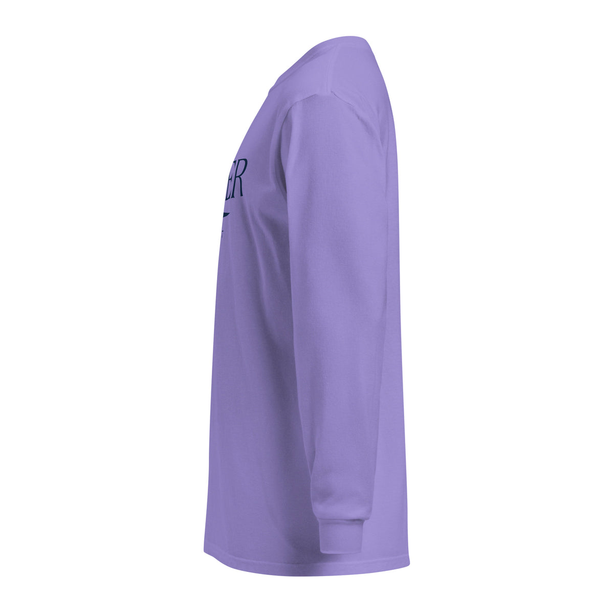 Jasper GA long sleeve shirt in Violet with navy ink, North GA Local