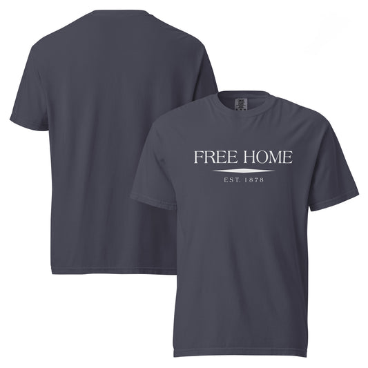 Free Home GA t-shirt in Navy with white ink, North GA Local