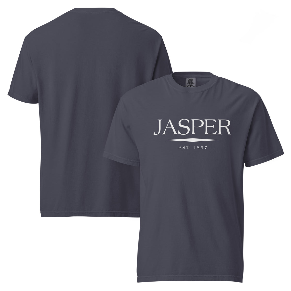 Jasper GA t-shirt in Navy with white ink, North GA Local